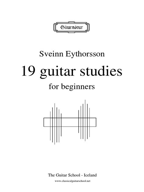 1066 19 Guitar Studies For Beginners Sveinn Eythorsson Pdf