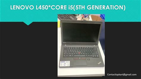 Laptop Lenovo L450 Youtube