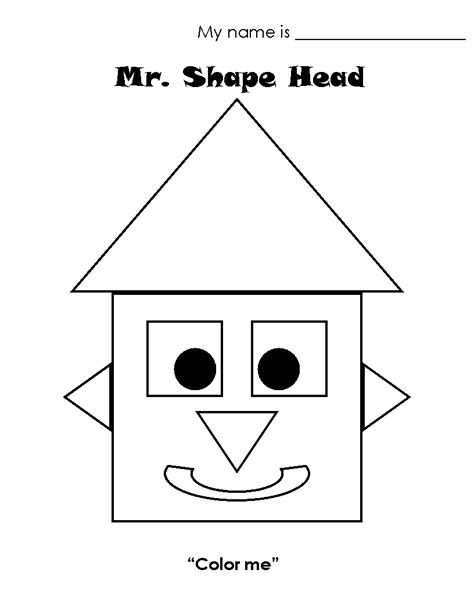 Printable Coloring Pages Shapes