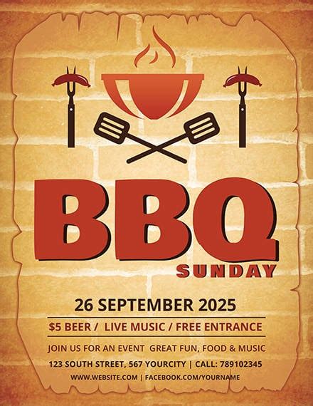 10 Bbq Weekend Flyer Designs And Templates