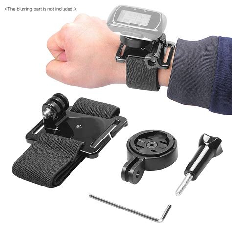 Andoer Wrist Hand Strap Band Belt Armband With Holder Adapter For Garmin Gps Edge Cycle 25 200