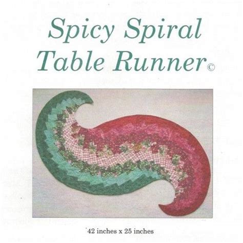 Spicy Spiral Table Runner Pattern Heirloom Creations Table Runner