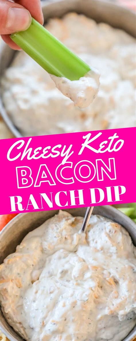 Easy Keto Bacon Cheddar Ranch Dip Sweet Cs Designs
