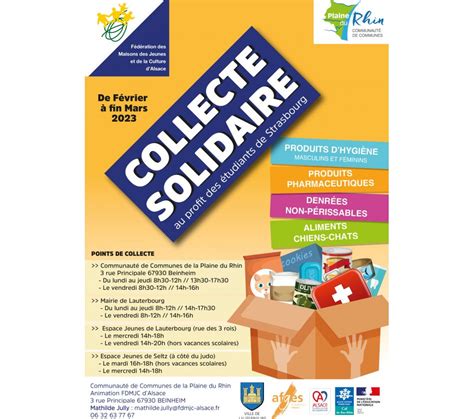 Collecte Solidaire De Denrees Pour Les Etudiants Actualités Commune