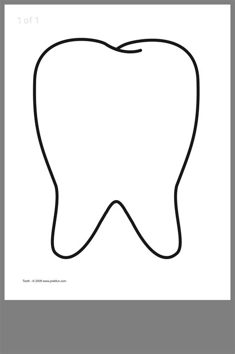 Printable Teeth Template