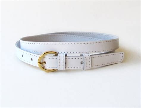 Leather Belt For Women White Leather Belt Narrow Belt All