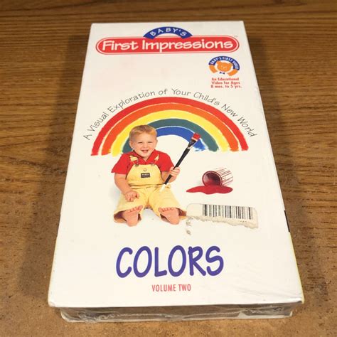 Babys First Impressions Colors Vol 2 Vhs Vcr Video Tape New Sealed