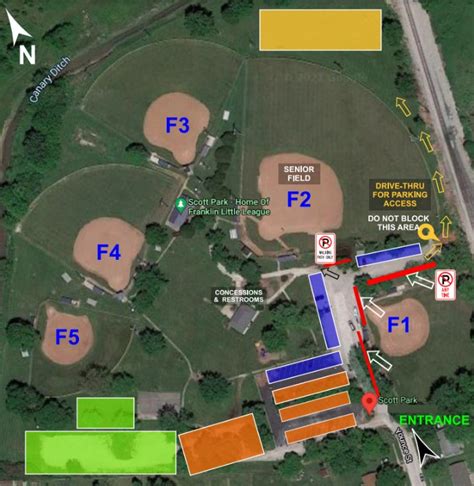 Field Locations Franklin Little League