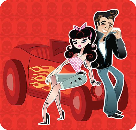 Best Rockabilly Illustrations Royalty Free Vector Graphics And Clip Art