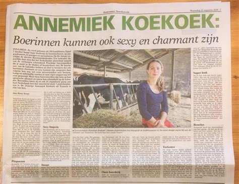 Annemiek Koekoek Model Boerinnen Boerinnen Kalender