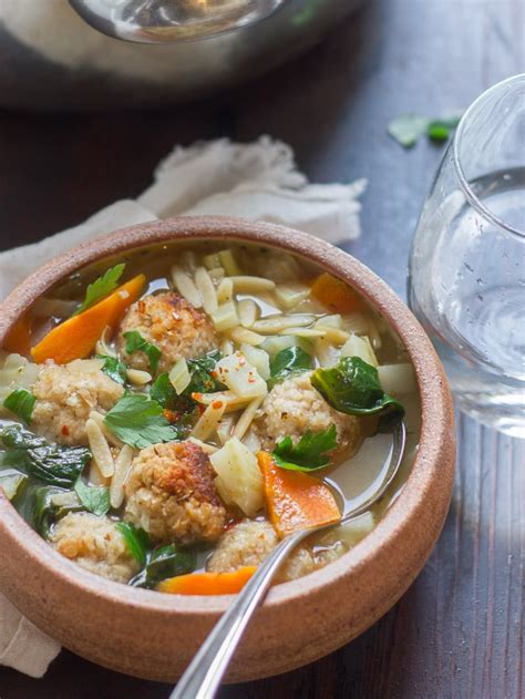 Follow this link to get a complete, printable written recipe for red, white & blue cheese balls! Italian Wedding Soup : veganrecipes