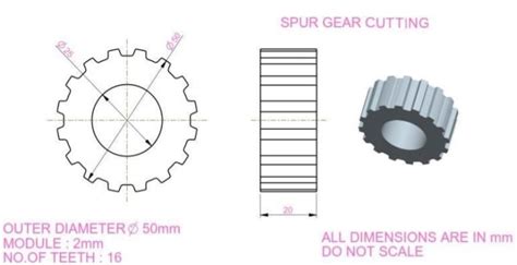 Procedure Of Spur Gear Cutting On Milling Machine