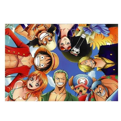 Poster Affiche Originale Manga One Piece Equipage X Cm