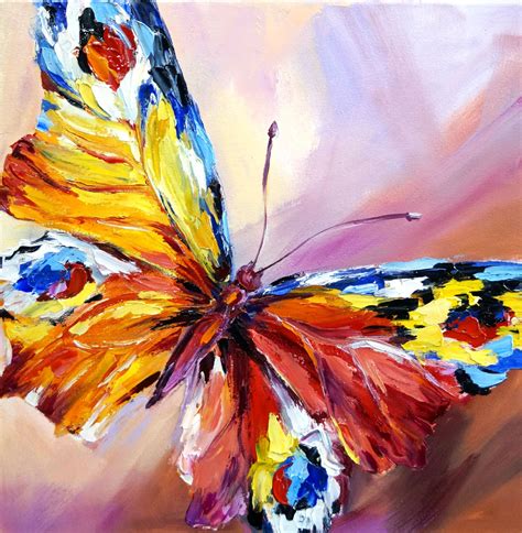 Colorful Butterfly Painting Butterfly Painting Butterfly Art