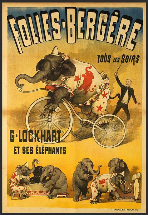 Vintage Performing Circus Elephants Poster Painting By David Hinds