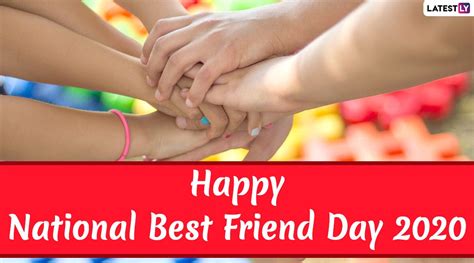 National Best Friend Day 2021 Wishes And Hd Images Whatsapp Stickers