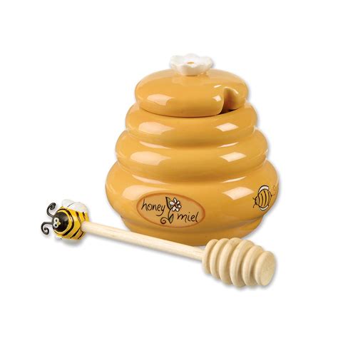 Mini Honey Pot And Dipper For Small Hands