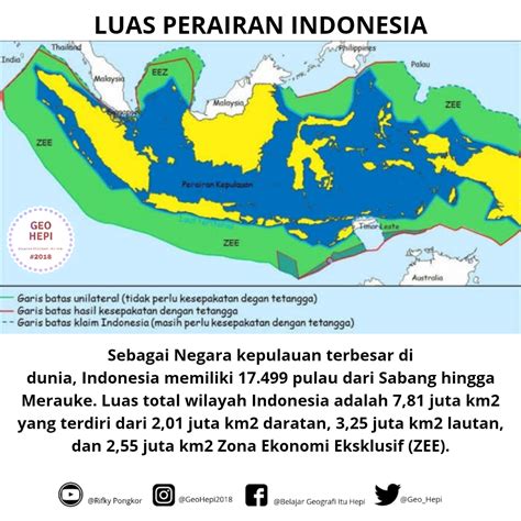 Letak Luas Dan Batas Wilayah Indonesia Geohepi