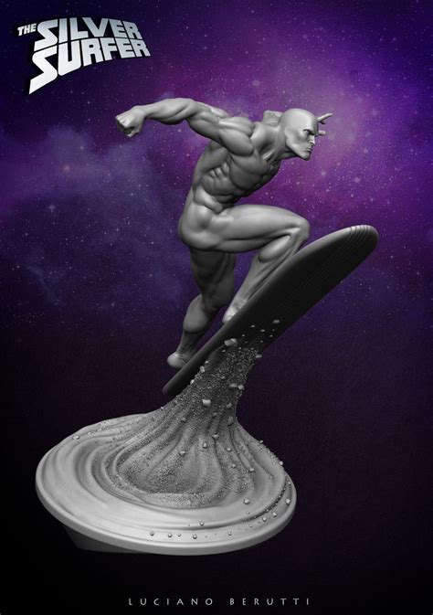 Artstation Silver Surfer Fan Art Collectible Statue Comission