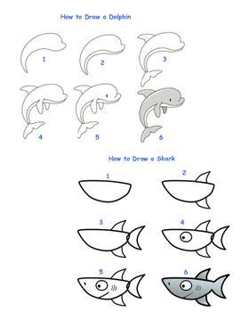 How to draw 3d dew drop on ldraw 3d. How to Draw Sea Creatures | Sea creatures drawing, Animal ...