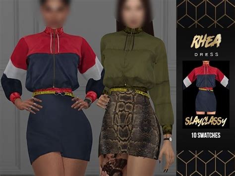 Slayclassy Rhea Dress The Sims 4 Download Simsdomination Sims 4