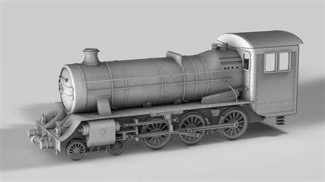 Steam Locomotive Free 3d Model 3ds Max Sldprt Free3d