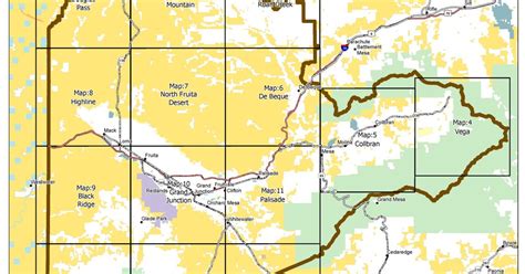 Blm Colorado Grand Junction Field Office Travel Management Map Set