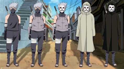 The Characters From Naruto Are Standing In Front Of An Alleyway With Stairs