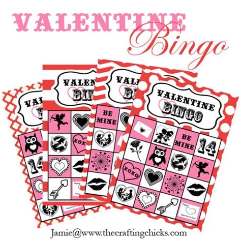 Valentine Bingo And Free Printable The Crafting Chicks