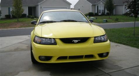 Zinc Yellow 2001 Ford Mustang Svt Cobra Coupe