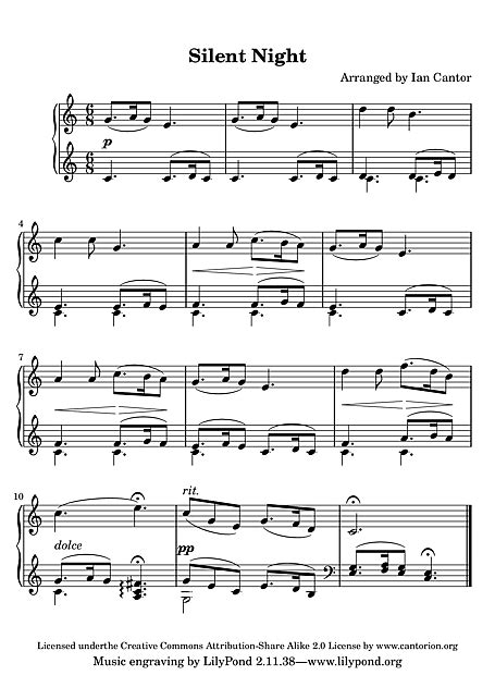 Stille Nacht Chords Piano Fourthreeeightsixtwosevenfive
