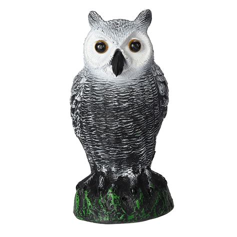 How to house your owl, owl aviary, feeding your owl, where to fly your owl & more!raptorxotics falconry. Dummy Owl Hunting Decoy Glowing Eyes Sound Garden Decor ...