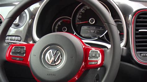 2017 Volkswagen Beetle Interior Design In Red Automototv Youtube