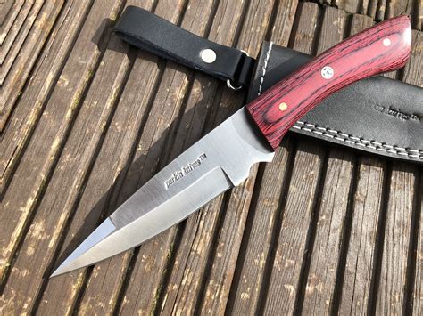 Perkin Knives Hk799 Fixed Blade Hunting Knife With Sheath Perkin