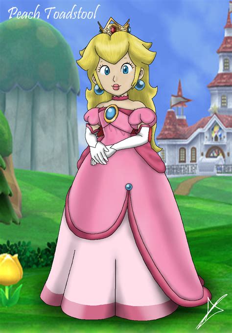 Princess Peach Toadstool New Version By Andsportsart On Deviantart Princess Peach Super