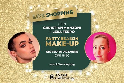 Avon Live Shopping Party Season Make Up Con Christian Manzoni
