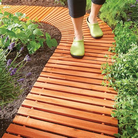 Portable Wooden Walkways Improvements Сады на открытом воздухе