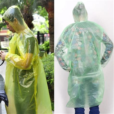 Jual Jas Hujan Plastik Sekali Pakai Model Ponco Plastic Raincoat Murah