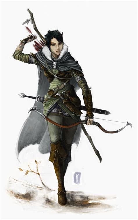 Dnd Archer Female Elf Character Portraits Elf Ranger