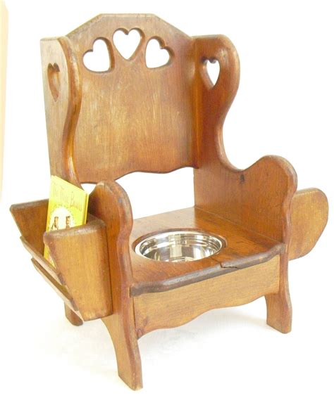 Maybe you would like to learn more about one of these? Child's Vintage Wooden Potty Training Toilet Seat Chair ...