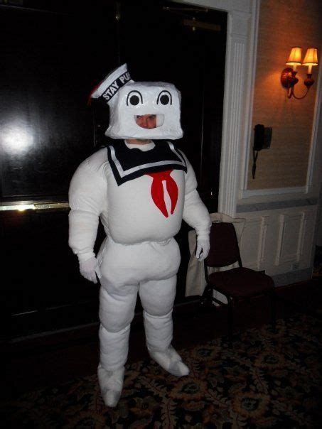 Stay Puft Marshmallow Man Costume Marshmallow Man Costume Cool Halloween Costumes Diy