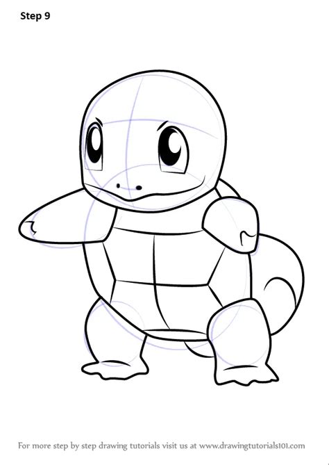 Learn How To Draw Squirtle From Pokemon Go Pokemon Go Step By Step