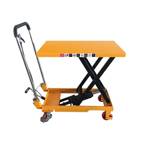 Buy Vishomeyard Hydraulic Table Cart Single Scissor Manual Lift Table