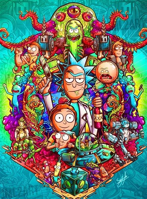 Trippy Art Rick And Morty Focus Wiring