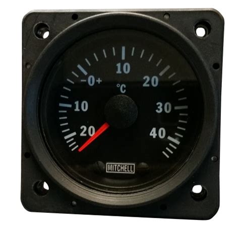 Mitchell Outside Air Temperature Gauge 25c To 45c Aircraft Spruce