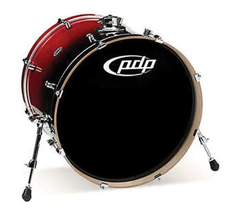 Pdp Concept Series Birch Bass Drum 18x22 Cherry To Black Reverb