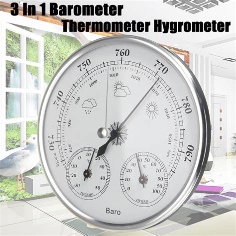 Temperature Instruments 3 In 1 Wall Mounted Thermometer Hygrometer
