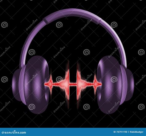 Headphones Stock Illustration Illustration Of Sound