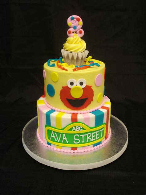 A Sesame Street Themed Buttercream Birthday Cake By Party Flavors