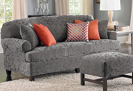 Easy to install and remove. Sure Fit Slipcovers Stretch Jacquard Damask Separate Seat ...